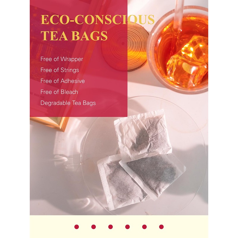 GLDNT Organic Decaf Black Tea Bags, Organic Black Tea Decaffeinated,
