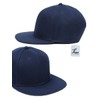 Laquest Simple Plain Snapback Cap, Flat Brim, navy
