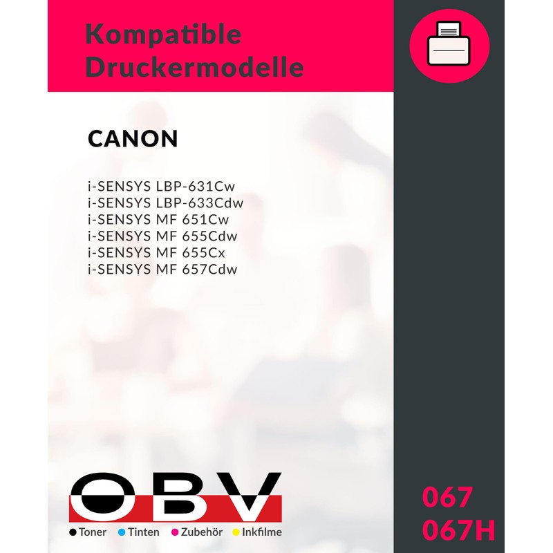 OBV Compatible Toner to Replace Canon 067H 5103c002 for Canon