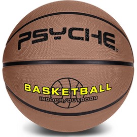 Bon amixyl Basketball Size 5 for Children and Teenagers, Outdoor Indoor Basketball for Beginners, Arena Adult Basketballs (Coffee)
