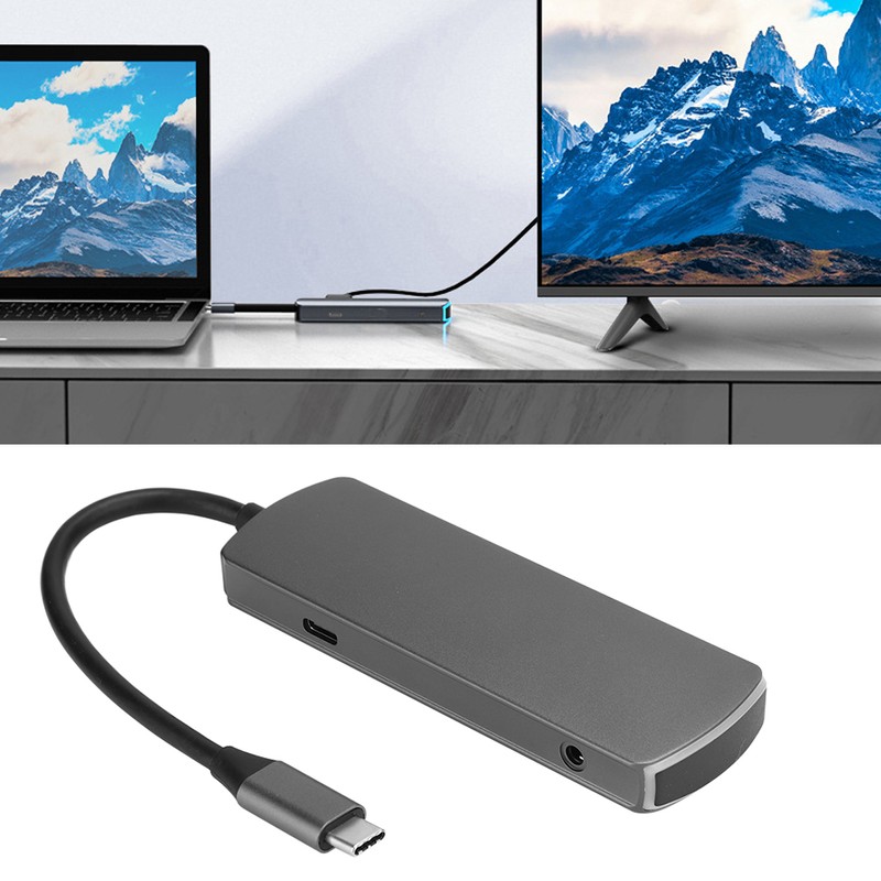 6 In-1 Multifunctional HD Docking Station Type C to HDMI