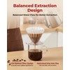 Brew Choice Pour Over Coffee Dripper with 40 Paper Filters,