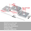 YIDU69Q 6 Pcs 3 Hole U Strut Connector Bracket for