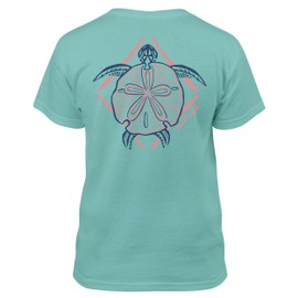 Salt Life Turtle Bay Youth Short Sleeve Tee, Aruba Blue, Small