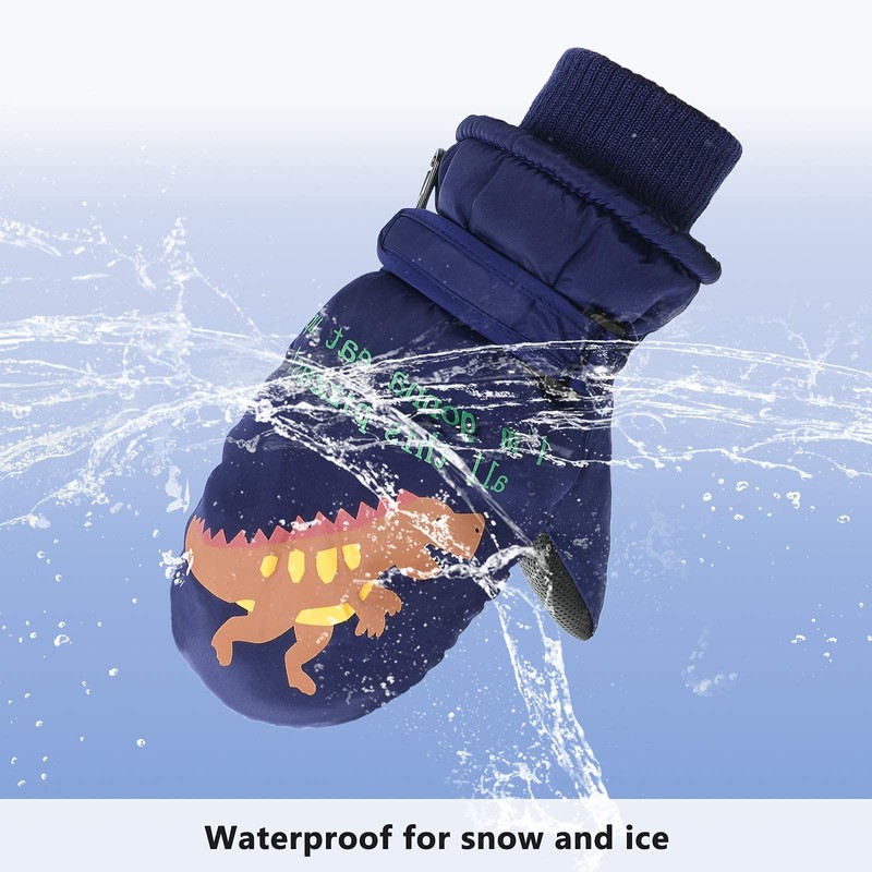 American Trends Toddler Winter Gloves Snow Mittens for Kids Girls