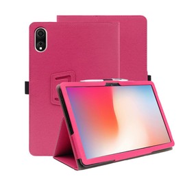 Case for Blackview Tab 90 Wifi, Premium PU Leather Multi-Angle Stand Business Folio Case Book Cover for Blackview Tab 90 Wifi 11 Inch (Rose)