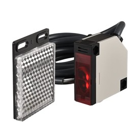 Heschen Photoelectric Sensor Switch E3JK-R4M2 AC90-250V Feedback Reflection Type Detection Distance 4 Meter with Reflector Panel