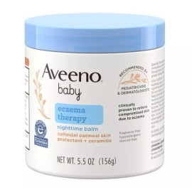 Aveeno Baby Eczema Therapy Nighttime Body Balm, Colloidal Oatmeal, 5.5 oz
