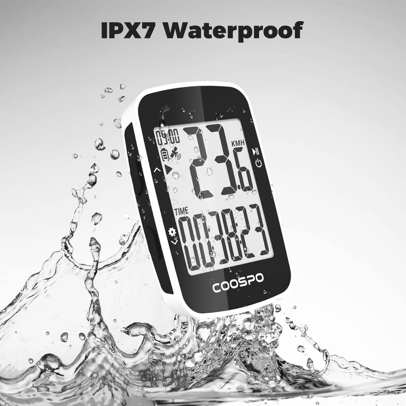 COOSPO Bike Computer Wireless,Cycling GPS Units Computer with IPX7,Bicycle Speedometer
