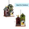 Jemeni Metal Bird Houses for Outside, Hanging Large Multi Birdhouse