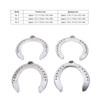 4pcs Horseshoes Aluminum Alloy Light Weight Reliable Practical Horse Riding