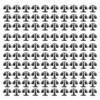 100 Sets Mushroom Rivet 12mm High Hardness Anti Rust Round