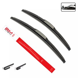 2MPLASTIC Front Hybrid Windshield Wiper Blade For Toyota SIENNA 20-21 HIGHLANDER 08-19 Set