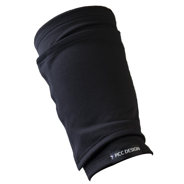 PICC DESIGN: Signature Soft Mesh PICC Line Arm Sleeve w/Antimicrobial & Odor-Resistant Fabric and Secured Opening! (Black, S)
