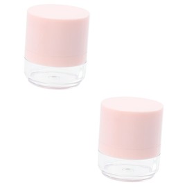 BIUDECO 2pcs Box Compact Case Portable Makeup Powder Box Powder Puff for Loose Powder Storage
