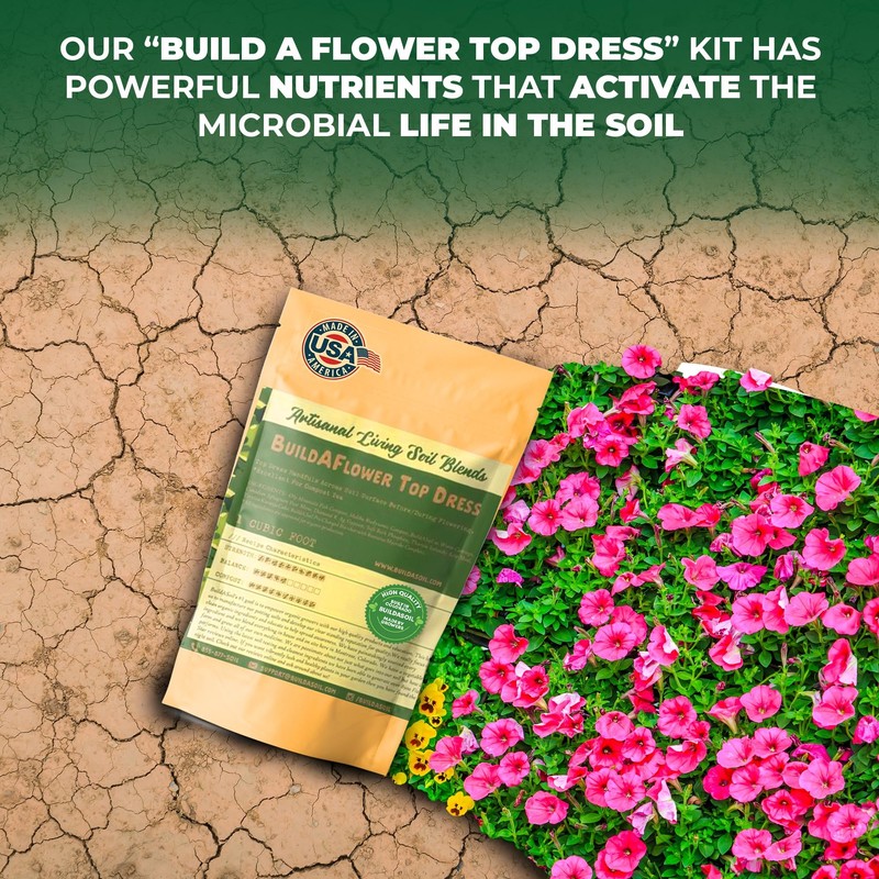 BuildASoil Build-A-Flower Top Dress Kit - Half Cubic Foot