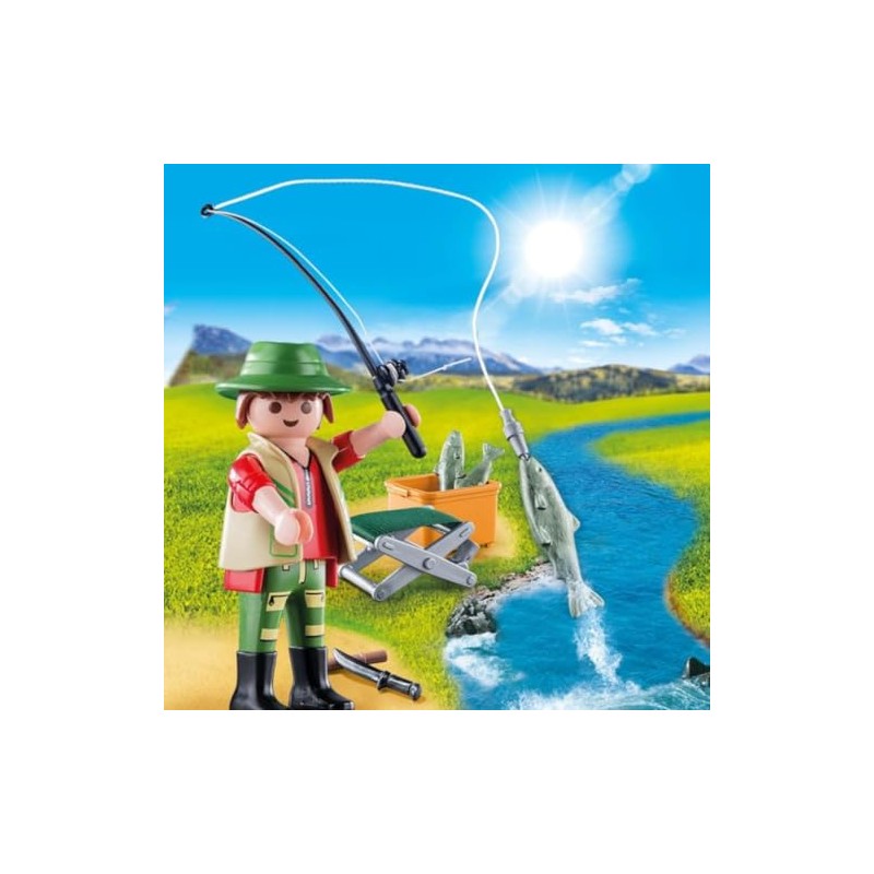 Playmobil 70063 Special Plus Fisherman, Fun Imaginative Role-Play, PlaySets Suitable