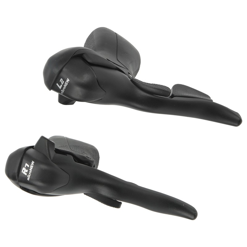 2Pcs 2x7 Speed Bike Shifter Brake Levers Aluminum Alloy PVC