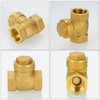 nutmanel Check Valve Female Thread Brass Check Valve 3/4 Inch