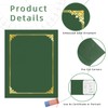 HAUTOCO 50 Pack Certificate Holders, Green Diploma Folders Certificate Covers