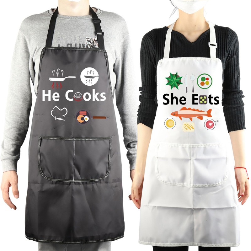 BNQL Couples Matching Gifts He Cooks She Eats Funny Couples