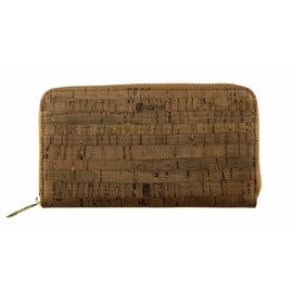 retrostiel Stylish Cork Wallet for Women - Handmade, Vegan Cork Wallet with Coin Compartment, Lightweight & Sustainable in Brown