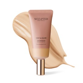 Tint & Glow Hydrating Moisturising Skin Enhancer from Sculpted by Aimee (Fair Plus 2.5) – 45ml Cruelty-Free Moisturising & Tinted Skin Booster with SPF 30 and Blue Light Protection