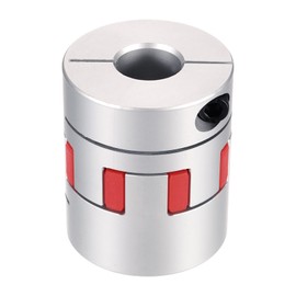 MECCANIXITY Aluminum Shaft Coupling Shaft Coupler 17mm to 20mm Flexible Spider Coupling L50mm x D40mm Coupler Jaw Spider Shaft Joint Connector for 3D Printers DIY CNC Router Milling Machine