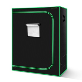 MELONFARM 4x2 Grow Tent, 48"x24"x60'' High Reflective 600D Diamond Mylar Canvas with Observation Window and Floor Tray for Hydroponic Indoor Plant Growing
