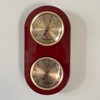 Wooden Barometer & Thermometer | Weather station wall room indoor