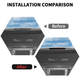 RT-TCZ Smoked Black Third 3rd Brake Light Cover High Mount Stop Lamp Cover Trim Exterior Accessories for Chevy Suburban 2020-2025,for GMC Yukon 2021-2025,for Chevy Tahoe 2021-2025