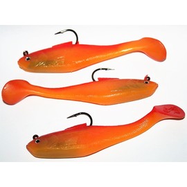 Sidewinder Super Shads 5"" Rhubarb and Custard