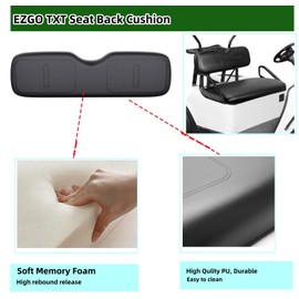 Dr.Acces Golf Cart Seats Front Seat Bottom & Seat Back Assembly for EZGO TXT/Medalist 1994-2013 Models, Replaces OEM # 71751-G04, factory size (Seat Back Black)