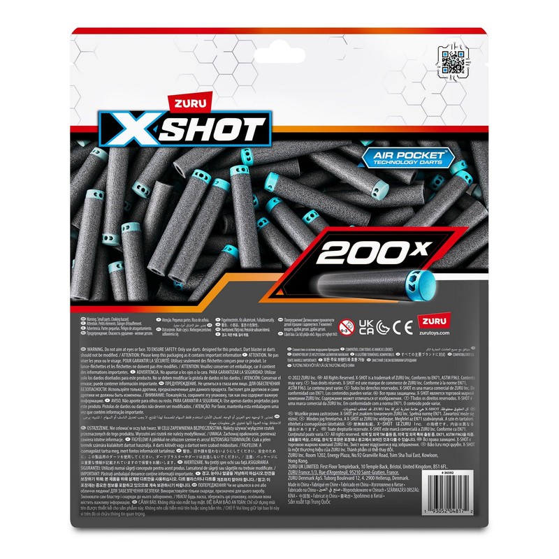 X-Shot Dart Big Refill - 200 Darts Refill Pack -