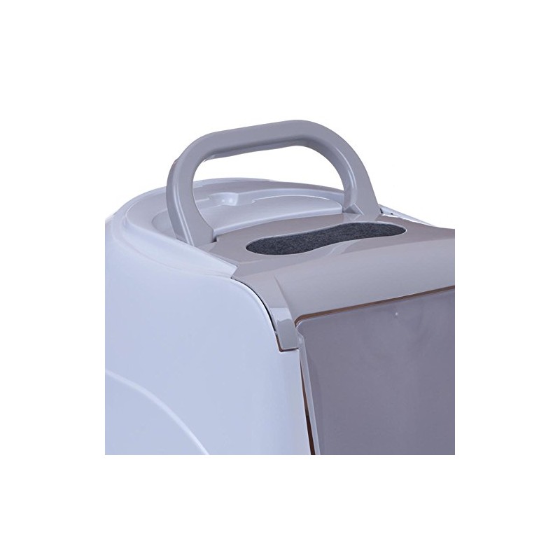 Flip Cat Litter Tray XL Grey Beige – Bottom Tray