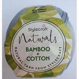 Stylecraft 2997139 Naturals Bamboo Cotton Wedgwood (7139) Yarn - 100g