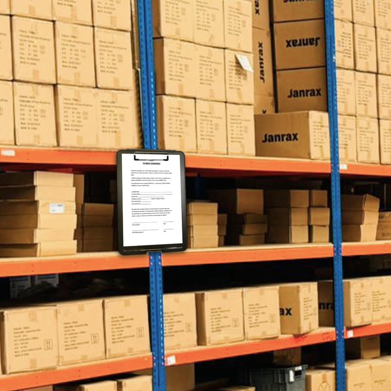 Pack of 2 A4 Clear Clipboard Box Files - Storage