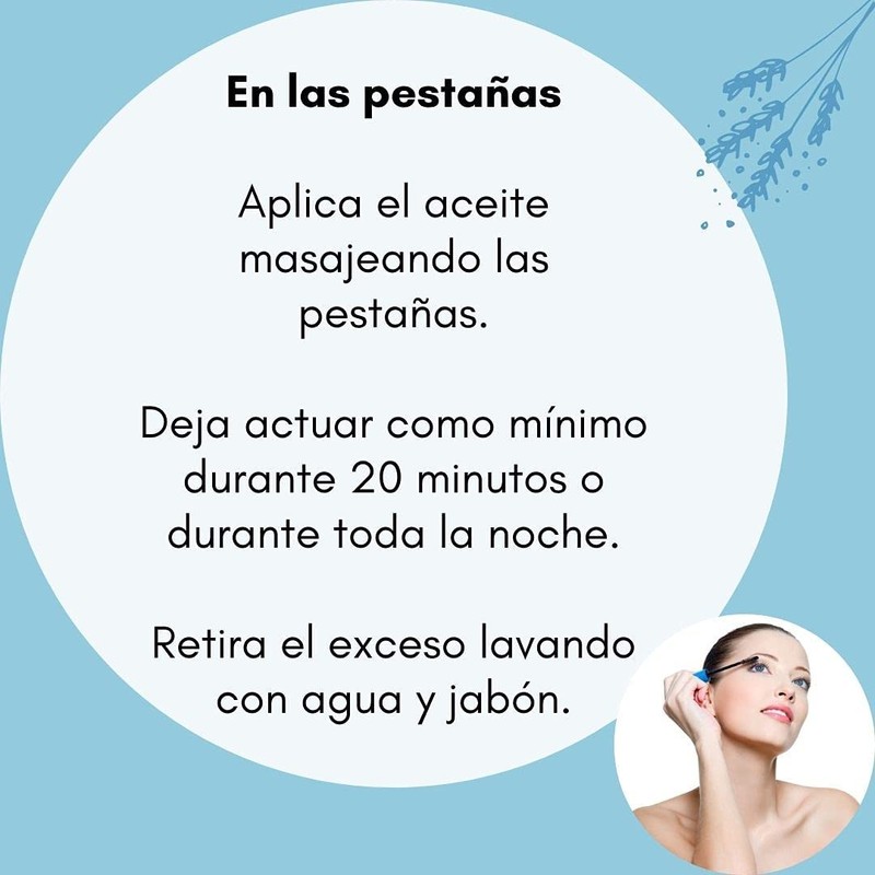 Aceite de Ricino Orgánico para Pestañas Cejas o Cabello Paquete