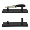 ZJRUI 2 Pcs Knife Display Stand, Black Countertop Knife Holder,
