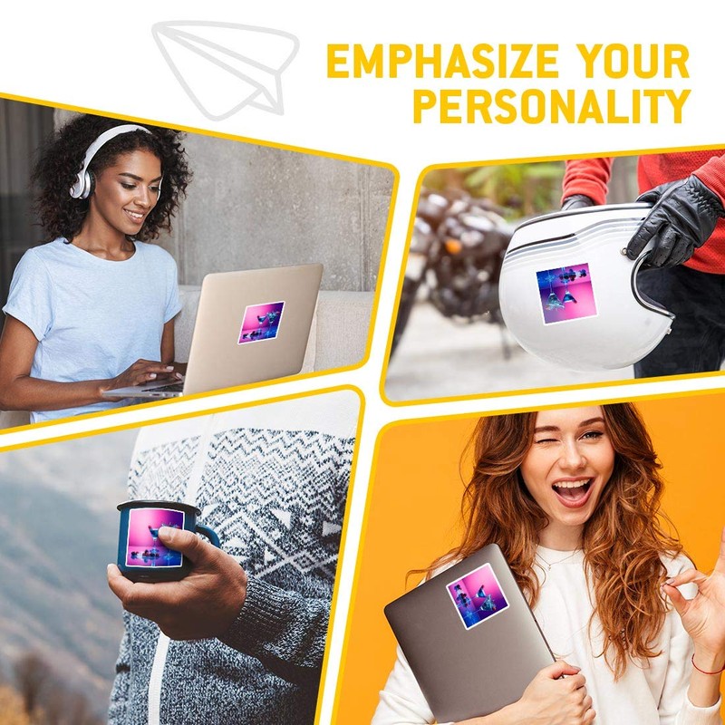 2 x 10cm Square Vinyl Stickers - Cocktail Drinks Beverage