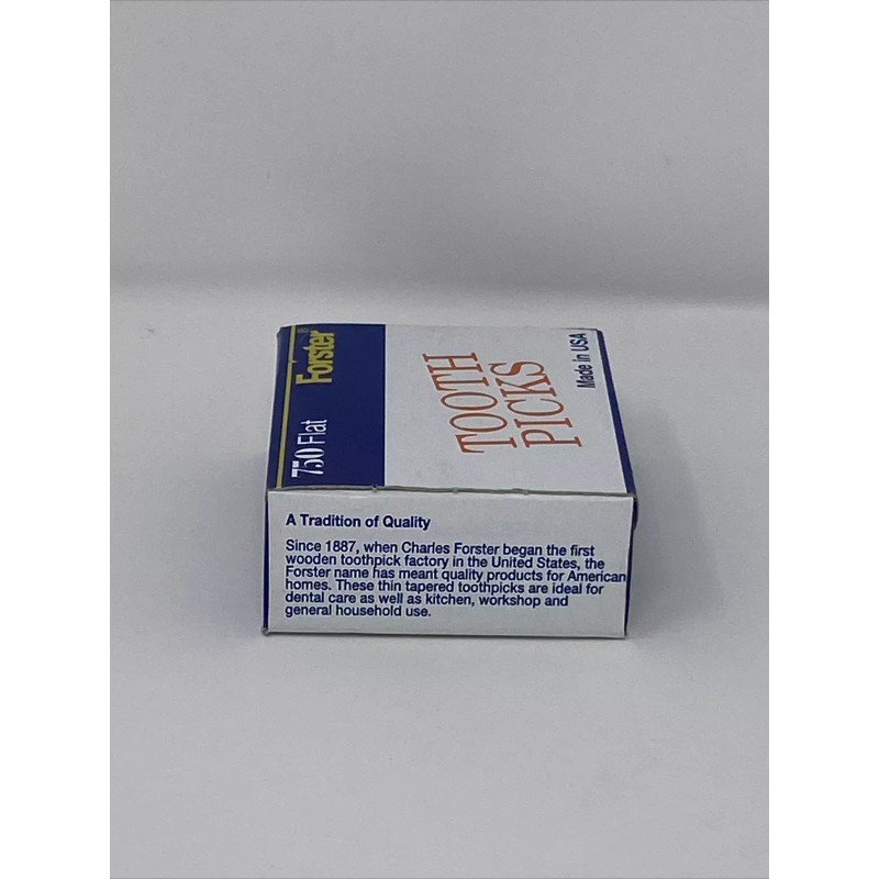FORSTER Vintage Forster Flat Wooden TOOTHPICKS 750 SEALED