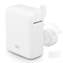 Gugxiom Impresora de Etiquetas Portátil, Impresora Térmica Portátil Bluetooth, Label Maker Machine, Bluetooth sin Tinta, Mini Impresora de Etiquetas para Oficina, Hogar, Negocios, Monocromo