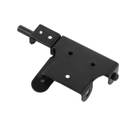 Sliding Bolt Gate Latch Black, 6 Inch Thickening Stainless Steel Barrel Bolt with Padlock Hole, Interior Door Latches
