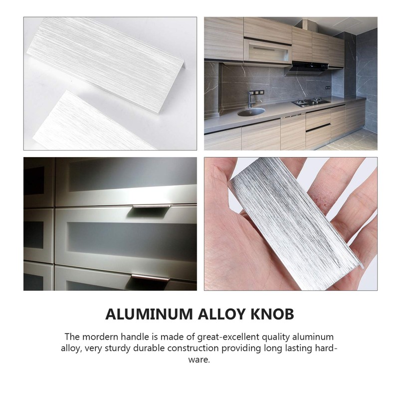 DOITOOL 4 Pack Back Mount Finger Edge Pull Concealed Handles