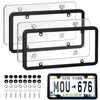 License Plate Frame Cover, Rear Front Car Plate Protector Fits