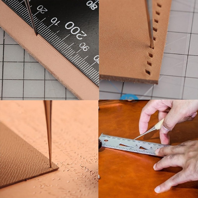 XPEX 12 Pieces Leather Needles Hand Leather Sewing Needles Leather