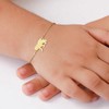 Rockyu Allure Kids Bracelet, Cute Animal Design, Gold, Bear Stainless