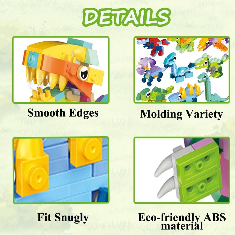 Kids Dinosaur Mini Building Blocks Dinosaur Building Sets for Kids