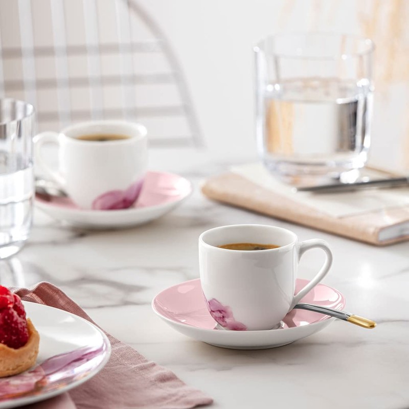 Villeroy & Boch Espresso Saucer, Pink, 11.5 x 11.5 x