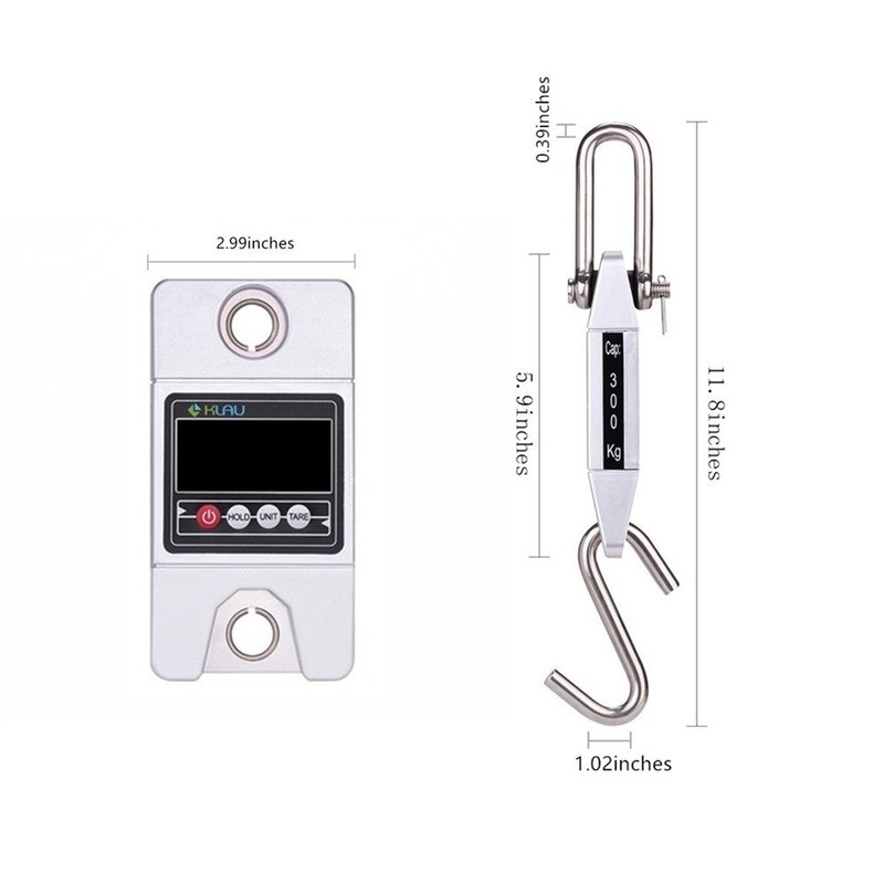 Klau Digital Hanging Scale High Precision Sensor 300 Kilogram /